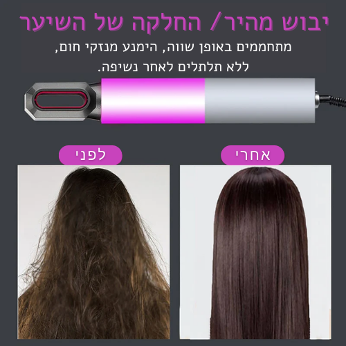 NEW מברשת השיער הכל יכול ננו - קלאס